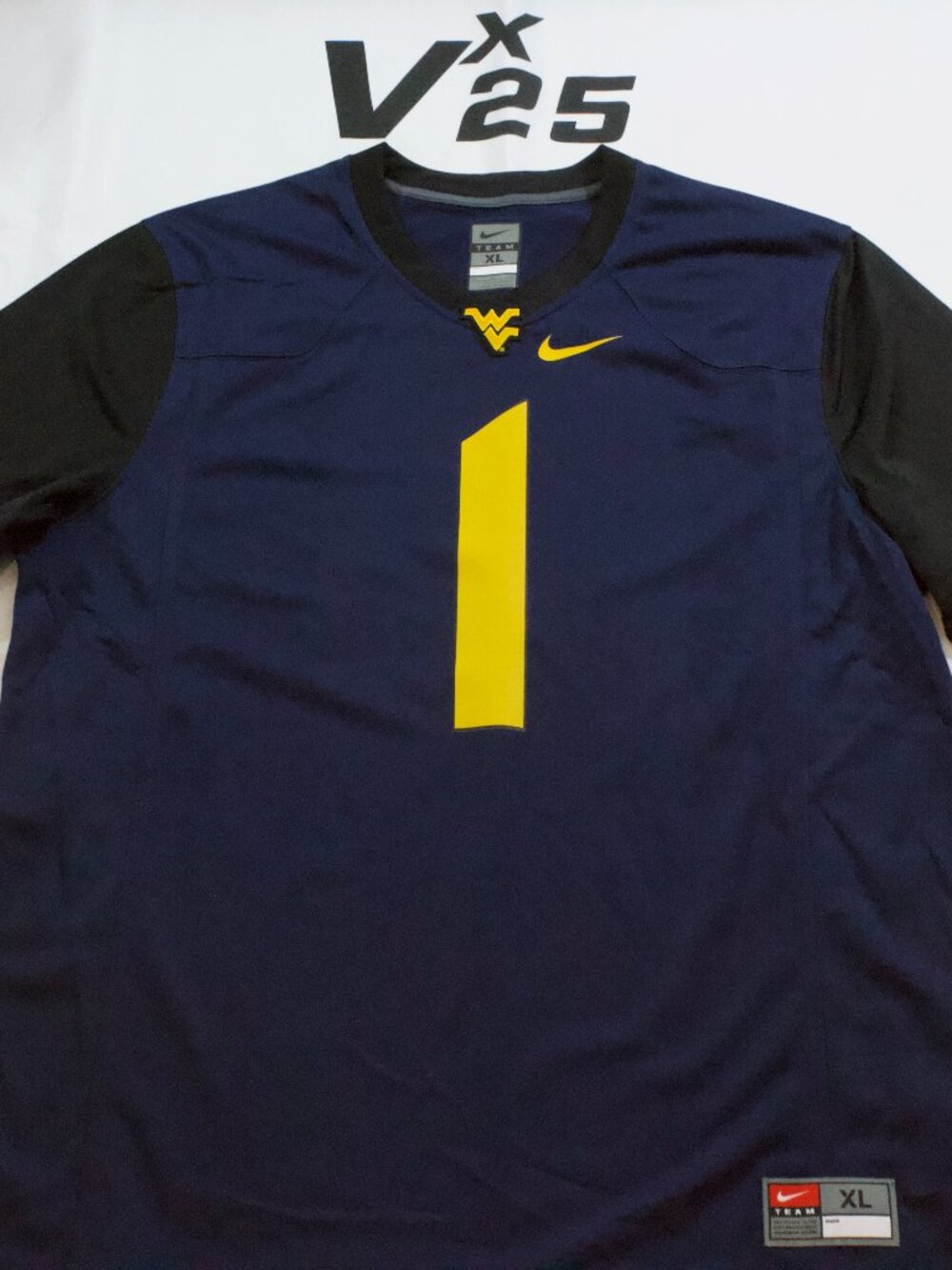 NEW Men's Nike West Virginia Mountaineers Tavon Austin Blue Throwback Jersey XL